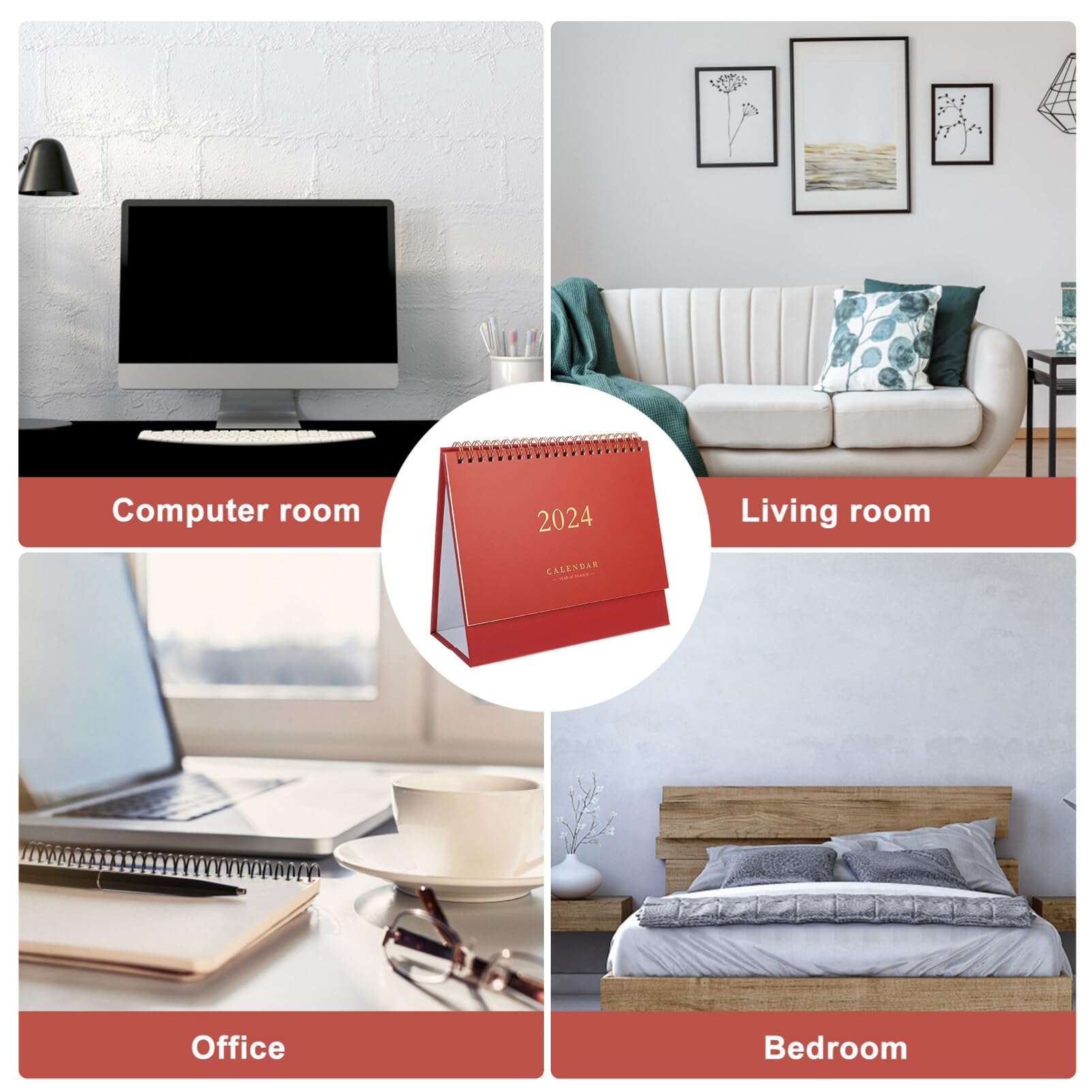 Calendario Da Tavolo 2025 Con Promemoria Mensile - Gennaio-Dicembre 2025, Design Cactus, Per Ufficio E Casa - Foto 9