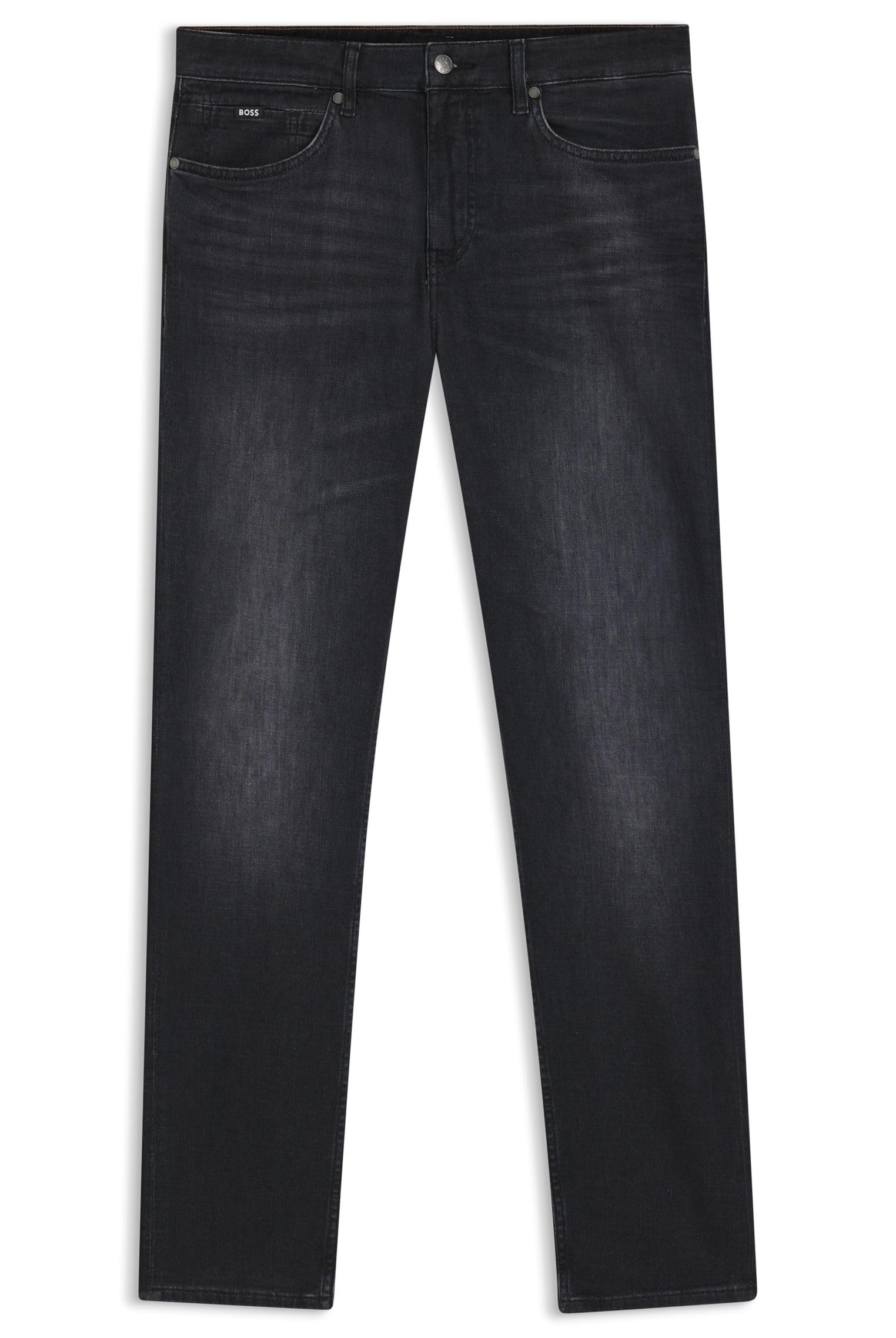 Boss Men's Black H Re.maine Slim Fit Jeans in Size 32 R, Sports Direct
