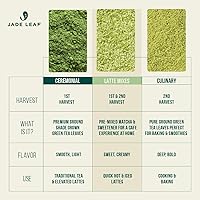 Vista 6 de Jade Leaf Matcha Polvo de Té Verde Matcha Orgánico Premium de Grado Ceremonial - Japonés - Culinario, Ingrediente, Casa de Té Barista Ceremonial
