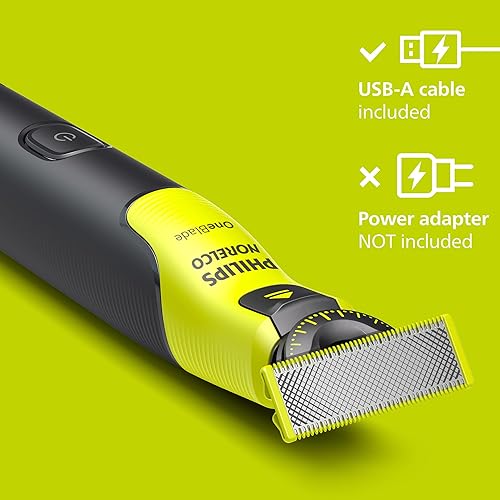 Miniatura 8 de Norelco Philips OneBlade 360 con Conectividad Híbrida para Cara, Recortadora de Barba Eléctrica y Afeitadora, con Tecnología de Cuchilla 360, 1