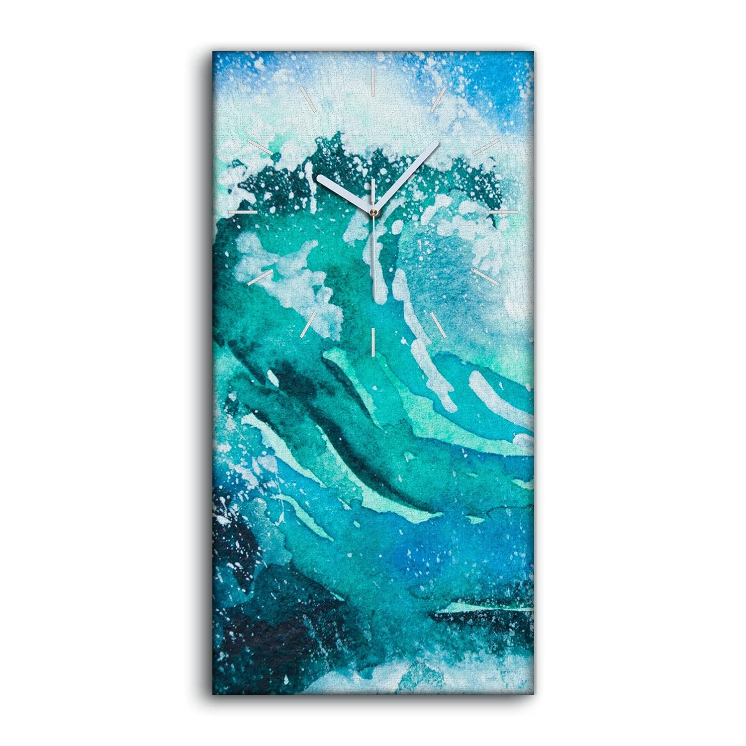 Horloge sur toile silencieuse vagues de l ocean sans tic tac pour chambre calme