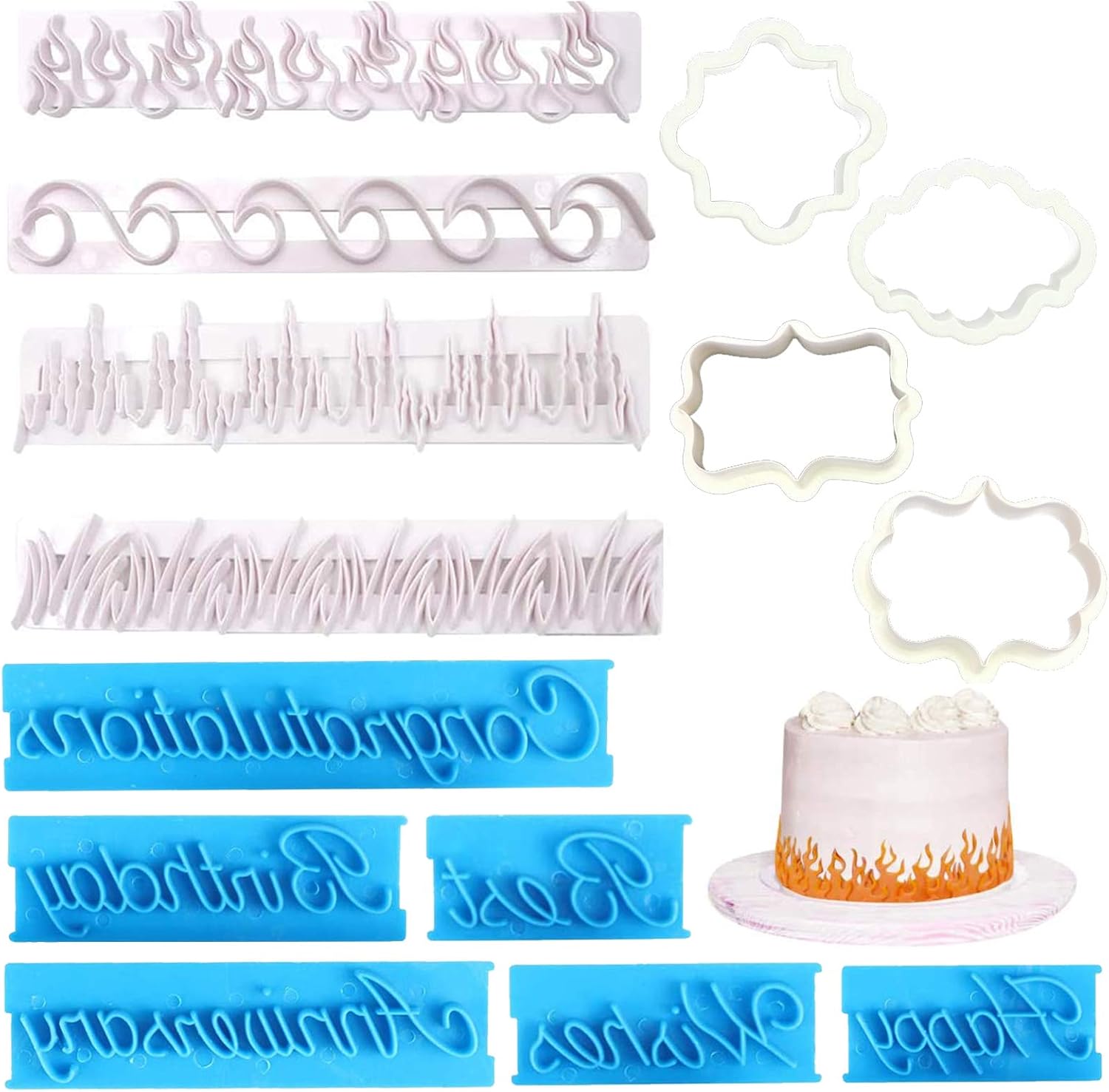 Tampon De Gaufrage Motif Losanges Pour Pâte à Sucre - Plastique Rose, 12.8x9.1cm - Décoration Gâteaux, Pâtisserie