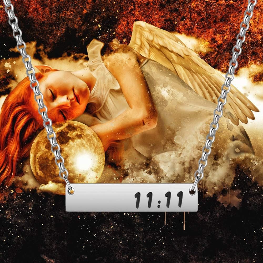 11 11 Angel Numbers Necklace Make A Wish Gift for Women Teen Girls (bar Necklace) - Image 7