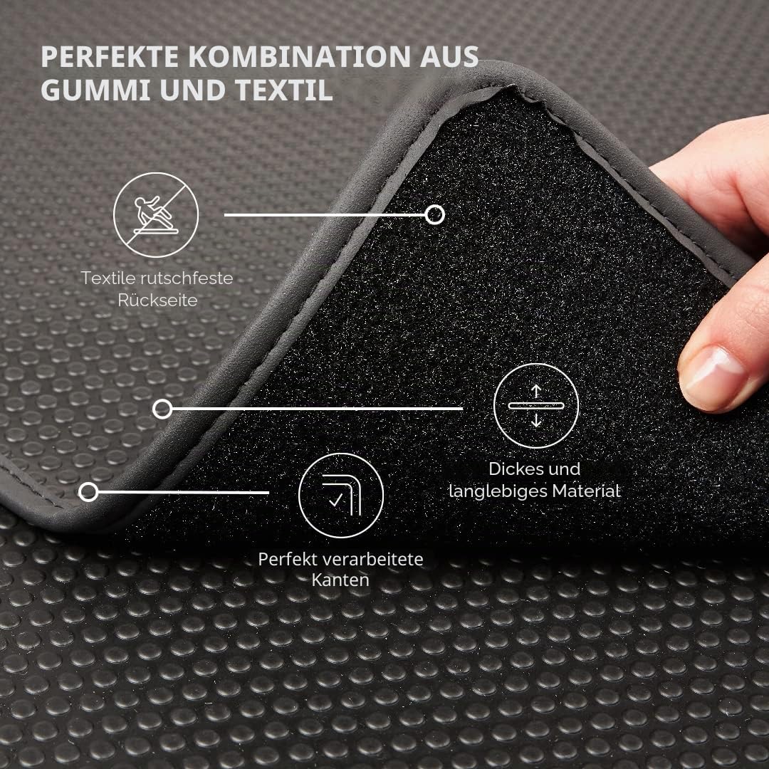 Duogrip Gummi Kofferraummatte passend für Cupra Leon 2020-2026 Passend zur Ausführung: Sportstourer | eHybrid | Nur passend für Modelle mit hohem/hohem variablem Ladeboden