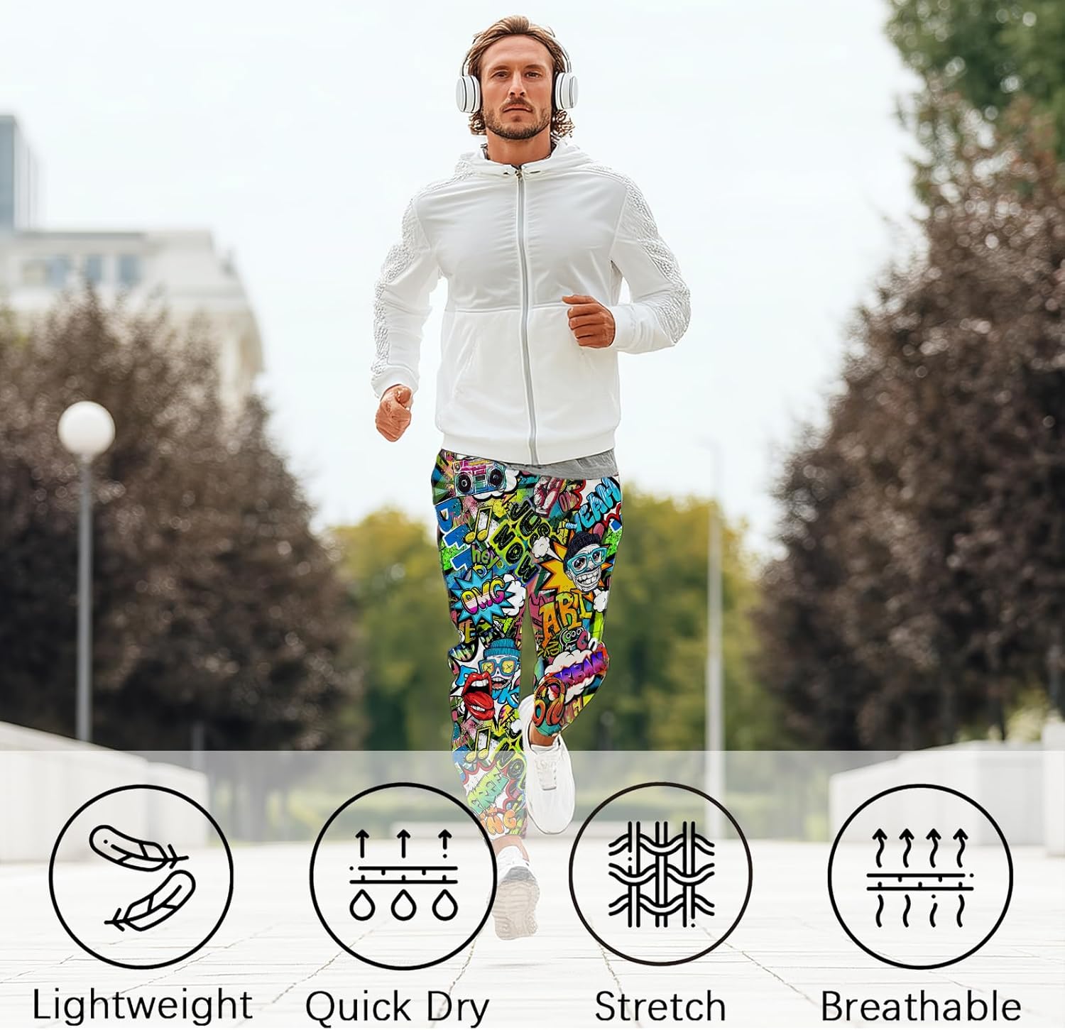 Mens Joggers Sweatpants with Pockets for Men Sports Casual Sweatpants Workout Track Pants Training with Drawstring - Image 6