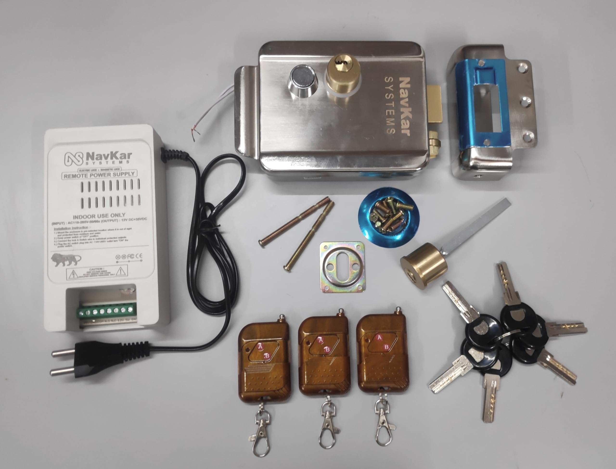 NAVKAR SYSTEMS Key Electronic Door Lock and Remote Kit (Silver) (B0725YGLY4) Amazon Price History, Amazon Price Tracker