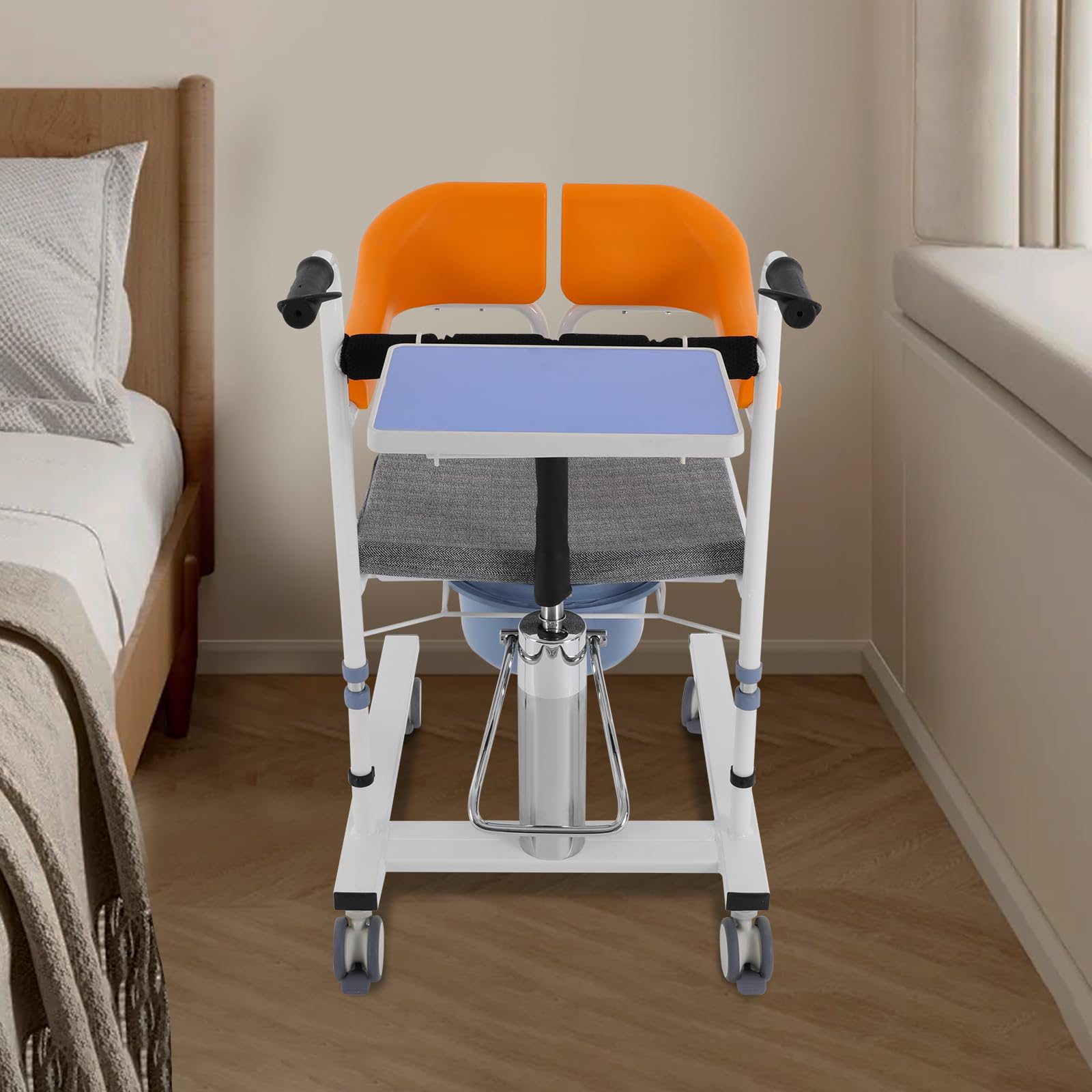 Silla de Ruedas Hidráulica para Pacientes, Silla De Transferencia Para Pacientes, Fuerte Capacidad De Carga, Fácil De Mover, Para Personas Mayores, Embarazadas, Personas Con Discapacidades Y Personas