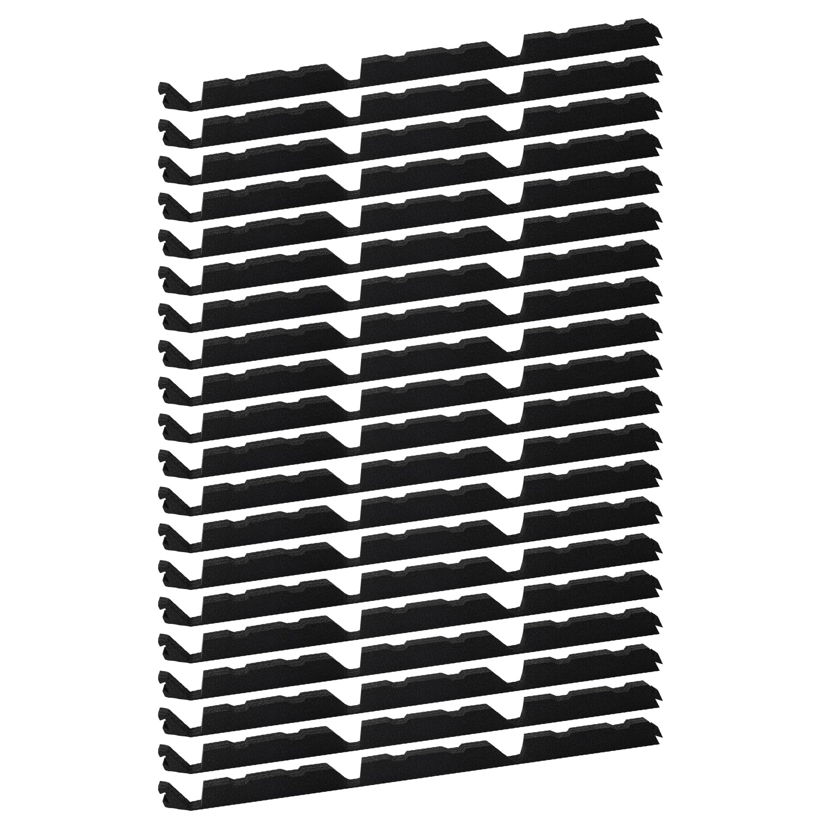 SuperDi 20Pcs - 12" Classic Ribbed Profile Foam Closure Strip Fits for Metal Corrugated Roofing Panels Sheets - 3' Long Outside Roof Closure Strips (Closed-Cell Foams Material)