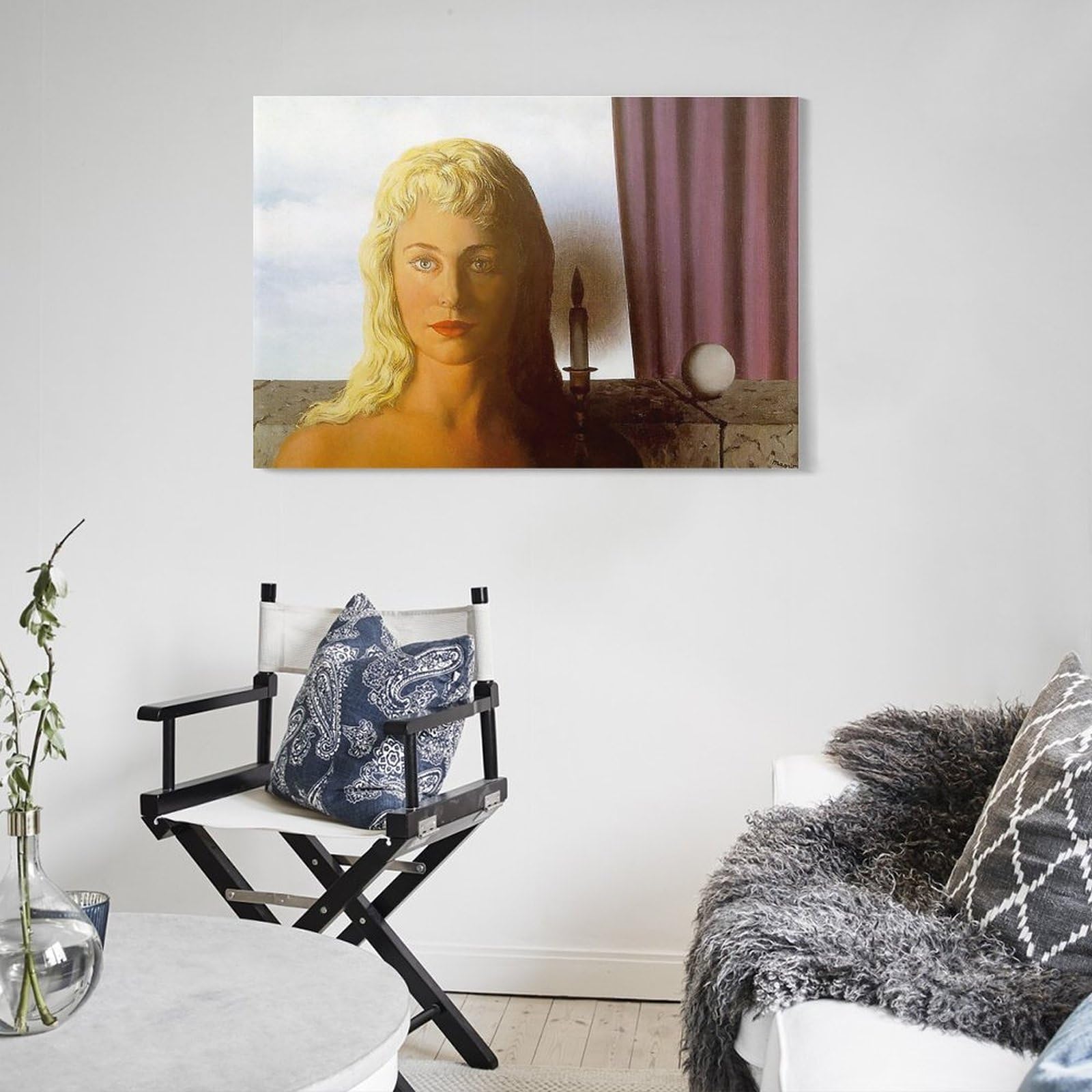 Falso D'Autore - La Fata Ignorante - Huile Sur Toile - Style Magritte MAG56003