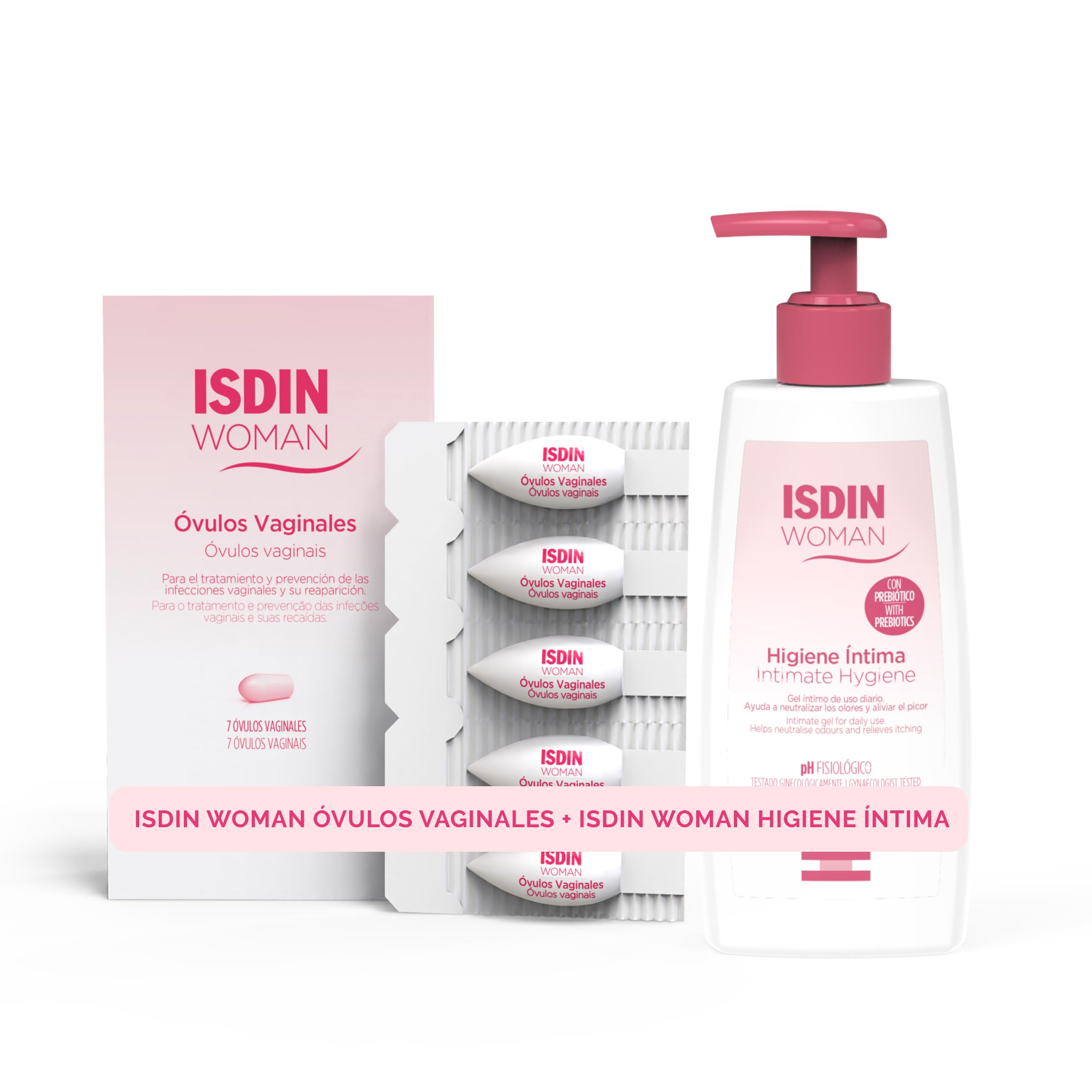 ISDIN Woman Óvulos Vaginales, Tratamiento y Prevención de las Infecciones Vaginales, Hidrata, Regenera y Protege