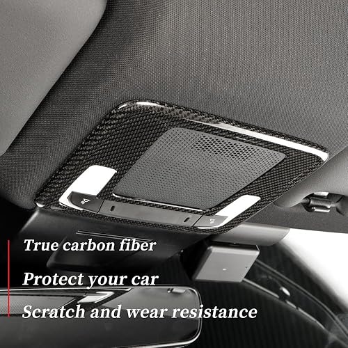 Miniatura 4 de JSWAN Cubierta de fibra de carbono para luz de lectura de automóvil, ajuste para 11 generación Civic Type r FL5 (2023) Typer cubierta de lámpara de