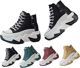 [Bebemax] 軽量 厚底ソール レースアップ スニーカー レディース 7cm おしゃれ 厚底 スニーカー 人気 美脚 厚底スニーカー レディース 疲れない