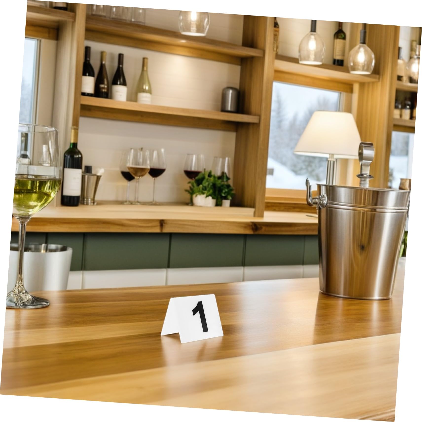 PartyKindom 80piezas Matrícula de Doble Cara de Acrílico para Números de Mesa Marcador de Evidencia Reutilizable Letrero Numerado para Restaurantes Bodas Fiestas y Escenarios de Detective