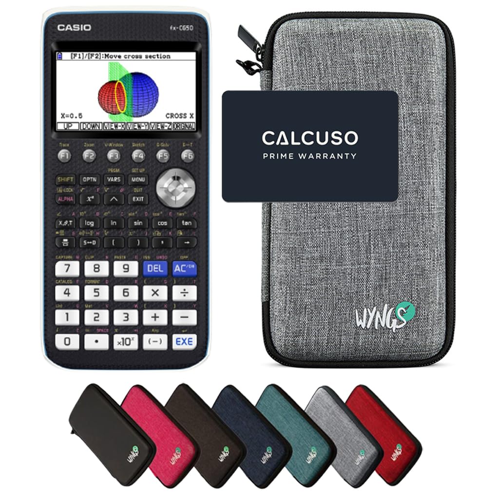 Calcuso FX-CG 50 Economy Pack Light Grey with Calculator