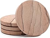 Thirstystone Cinnabar Brand, Multicolor All Natural Sandstone-Durable Stone with Varying Patterns, Every Coaster Is An Original, 4 inch round 4 inch round Cinnabar Coaster