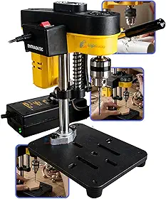 Mini Furadeira de Bancada Coluna 350W, Bivolt, para Madeira, Metal, Acrílico e Artesanato, com Precisão para Peças Delicadas 2800RPM, Premium, Entrega Rápida