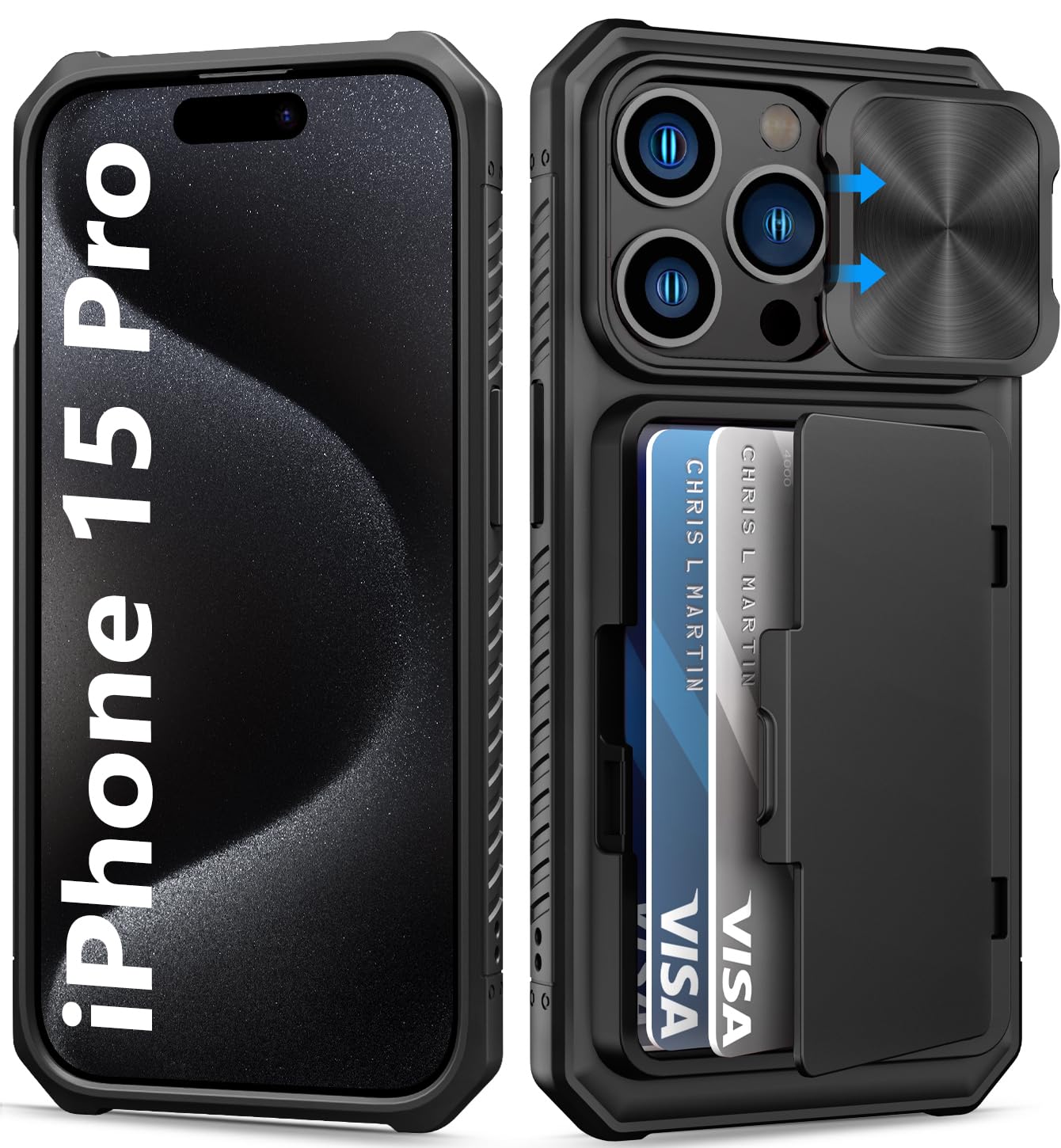 Amazon.com: BXYJY for iPhone 15 Pro Case Wallet with Card Holder