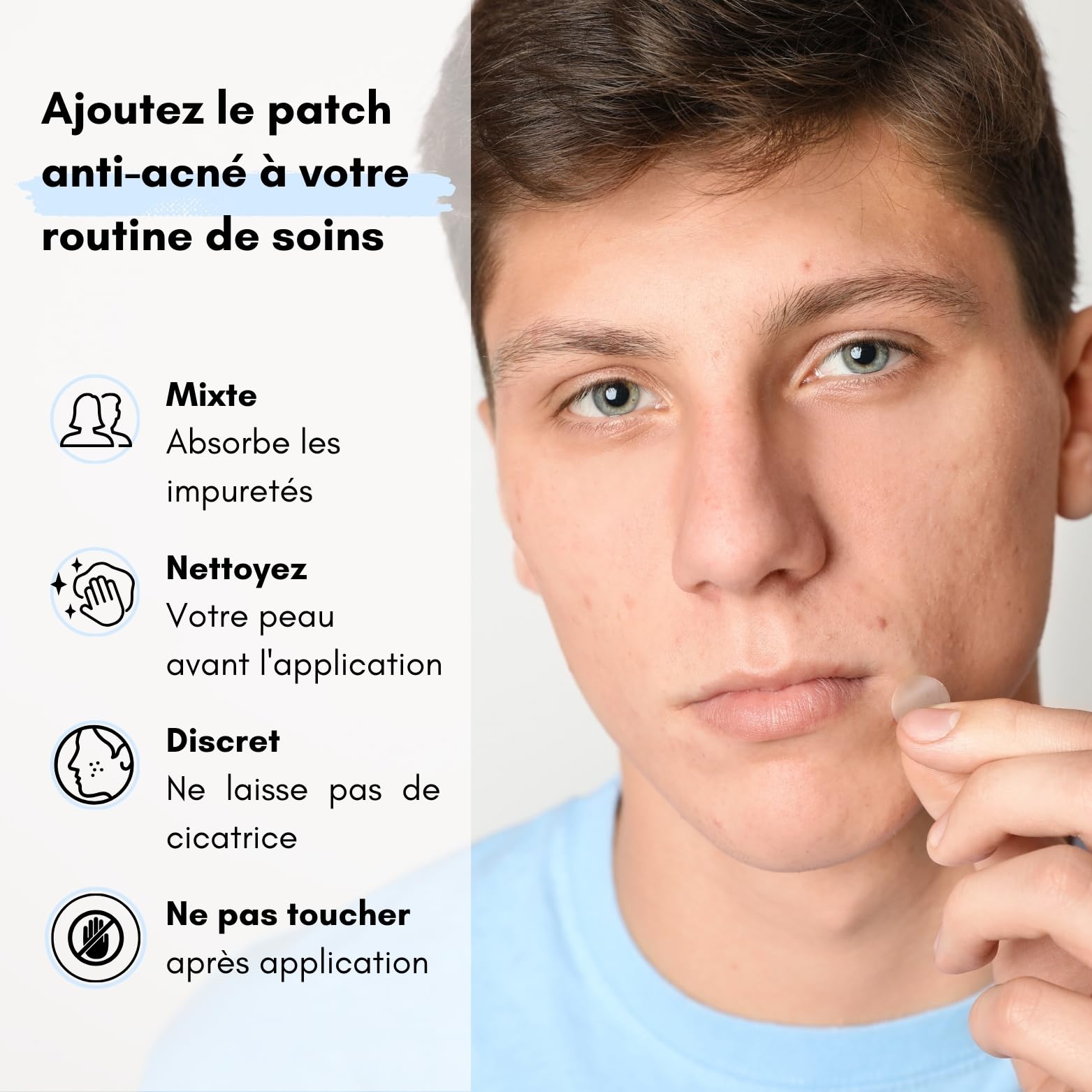 Patch Acne – Patchs hydrocolloïdes de nuit anti-acné – Sans cicatrices -Absorbe les impuretés du bouton en 6 à 8 heures pendant la nuit - boîte de 36 patchs by RAYANASH