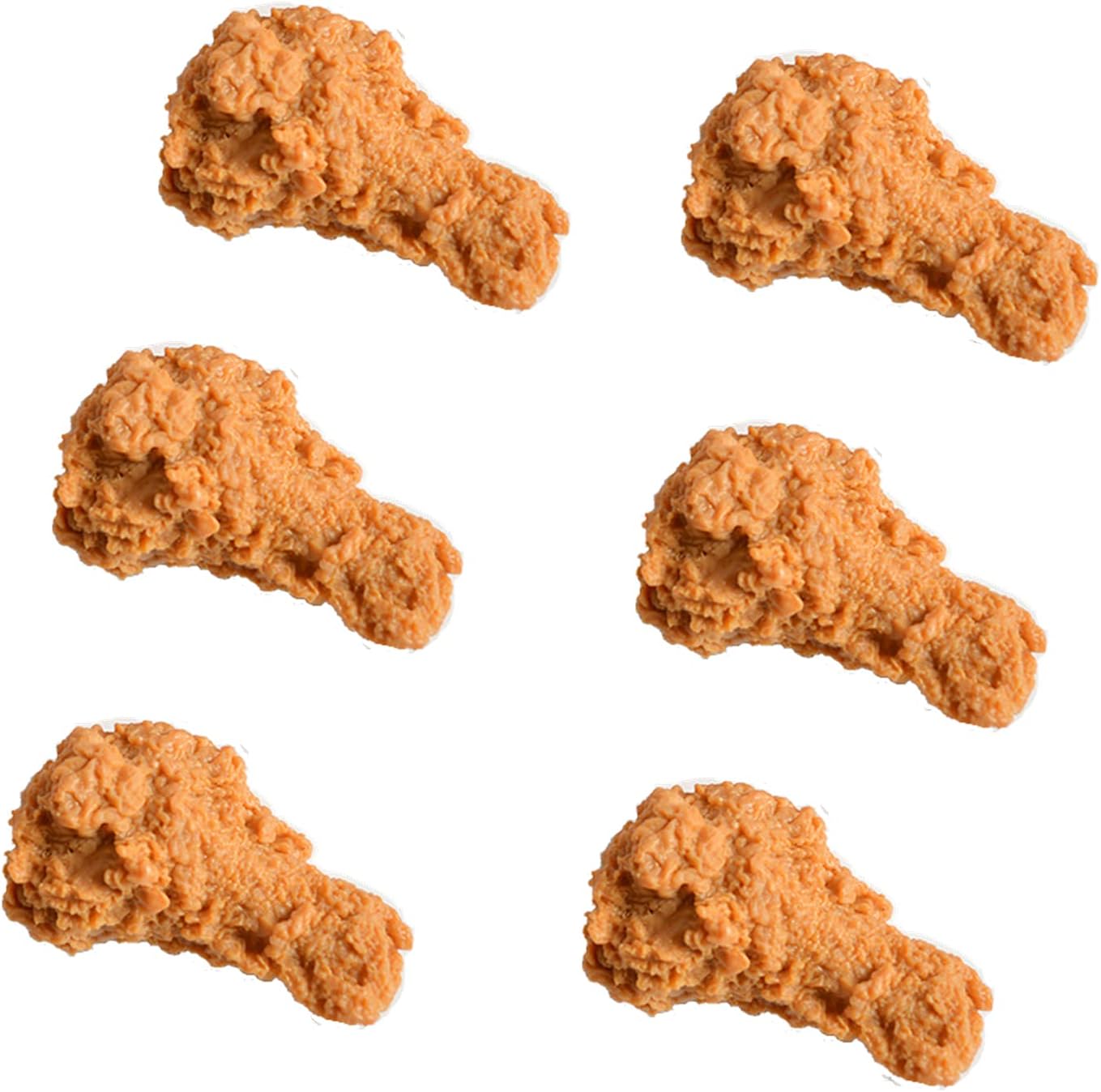 LONG XIN SERIES 6 PCS Simulated Chicken Legs Fake Fried Chicken Artificial Fo...