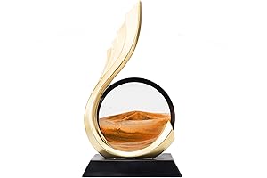 Moving Sand Art Decor: Abstract Sandscape for Tranquil Ambiance