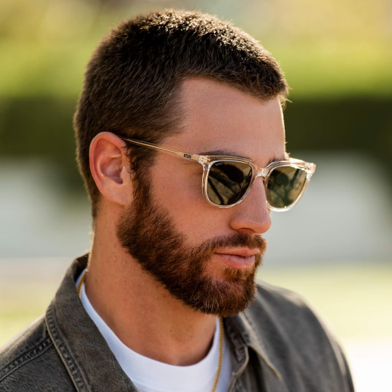 WearMe Pro Polarized Classic Retro Flat Square Unisex Sunglasses - Image 3