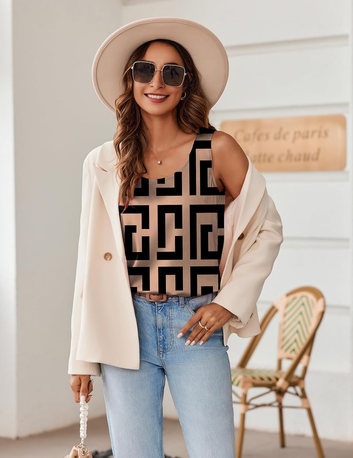 Zeagoo Silk Satin Tank Tops for Women Scoop Neck Sleeveless Camisole Tops 2026 Summer Basic Blouses - Image 2