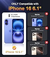 Vista 647 de Diaclara - Funda diseñada para iPhone 15 Plus de 6.7 pulgadas, transparente, cuerpo completo, con protector de pantalla, resistente de protección