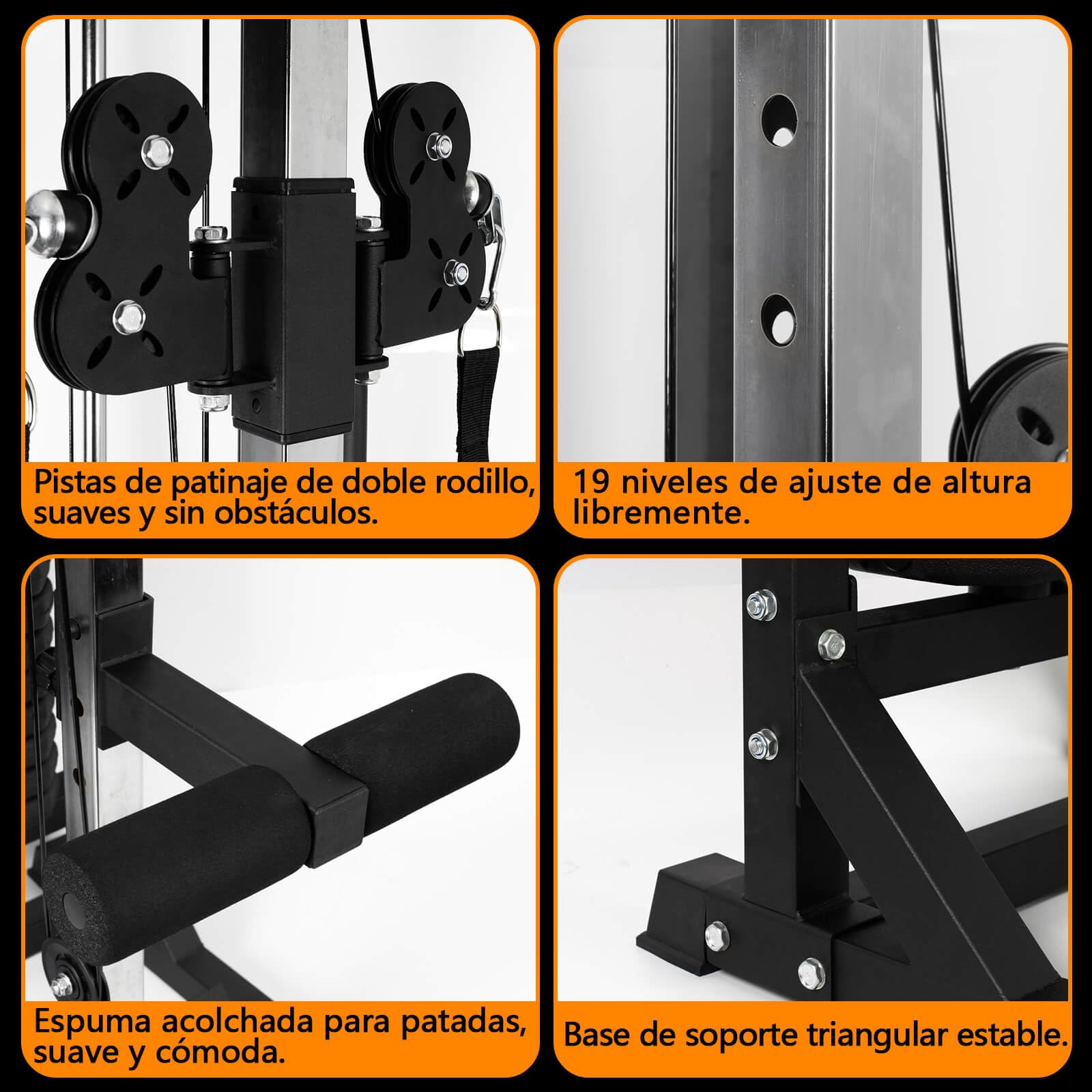 ALLinLIFE Máquina de Musculación Multiestación Musculación,Maquina Multifuncion Musculacion Jaula Musculacion para Estación de dominadas con Pesas,Maquina Gimnasio para Fitness Gimnasio en Casa