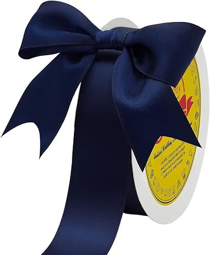 Miniatura 213 de Cinta de satén verde esmeralda de doble cara de 1-1/2 pulgadas x 50 yardas, cinta de poliéster verde esmeralda para envolver regalos, muy adecuada