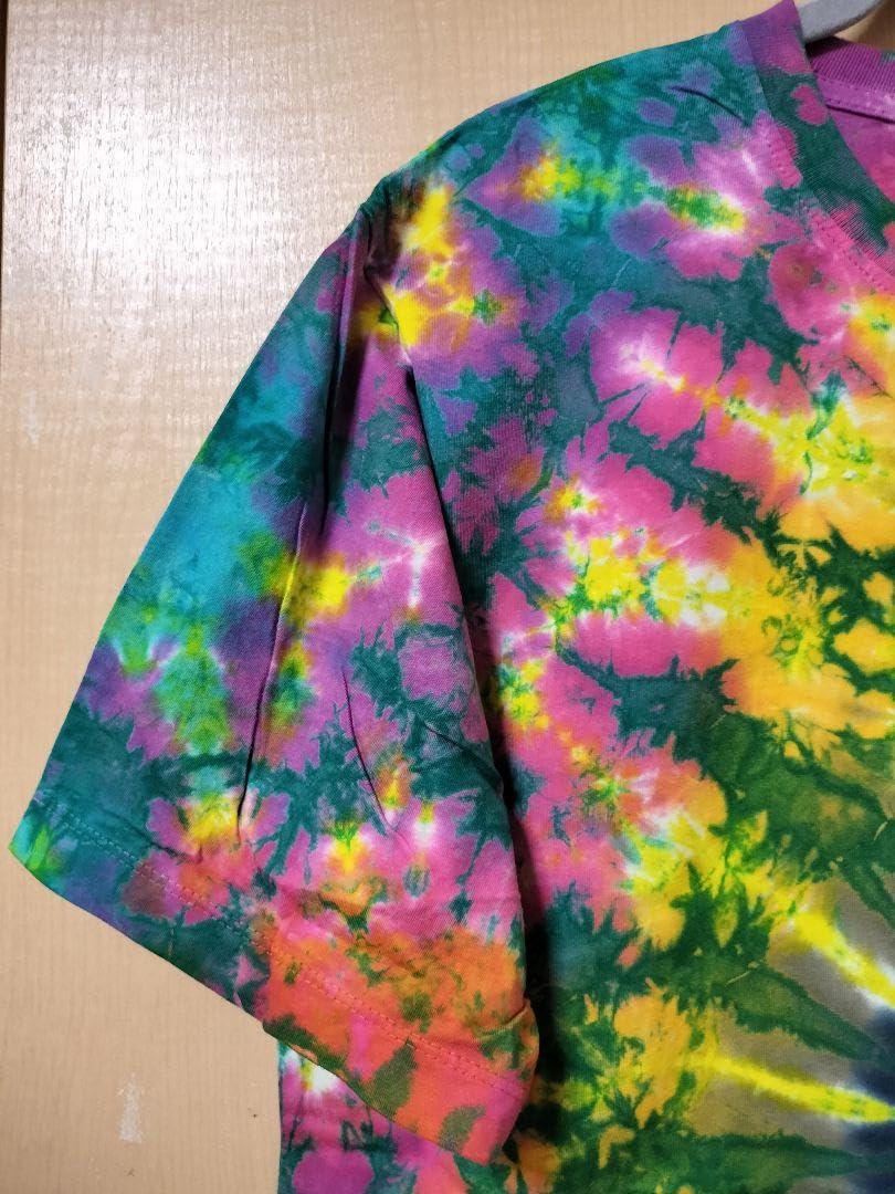 Amazon.co.jp: エスニック タイダイ染め Tシャツ 半袖 コットン 男女  