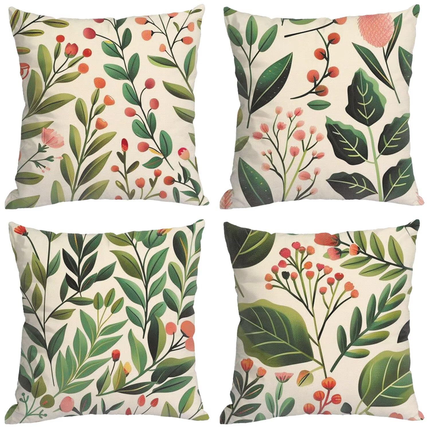 Housses de coussin imperméables en lin de qualité supérieure pour décoration de jardin élégante