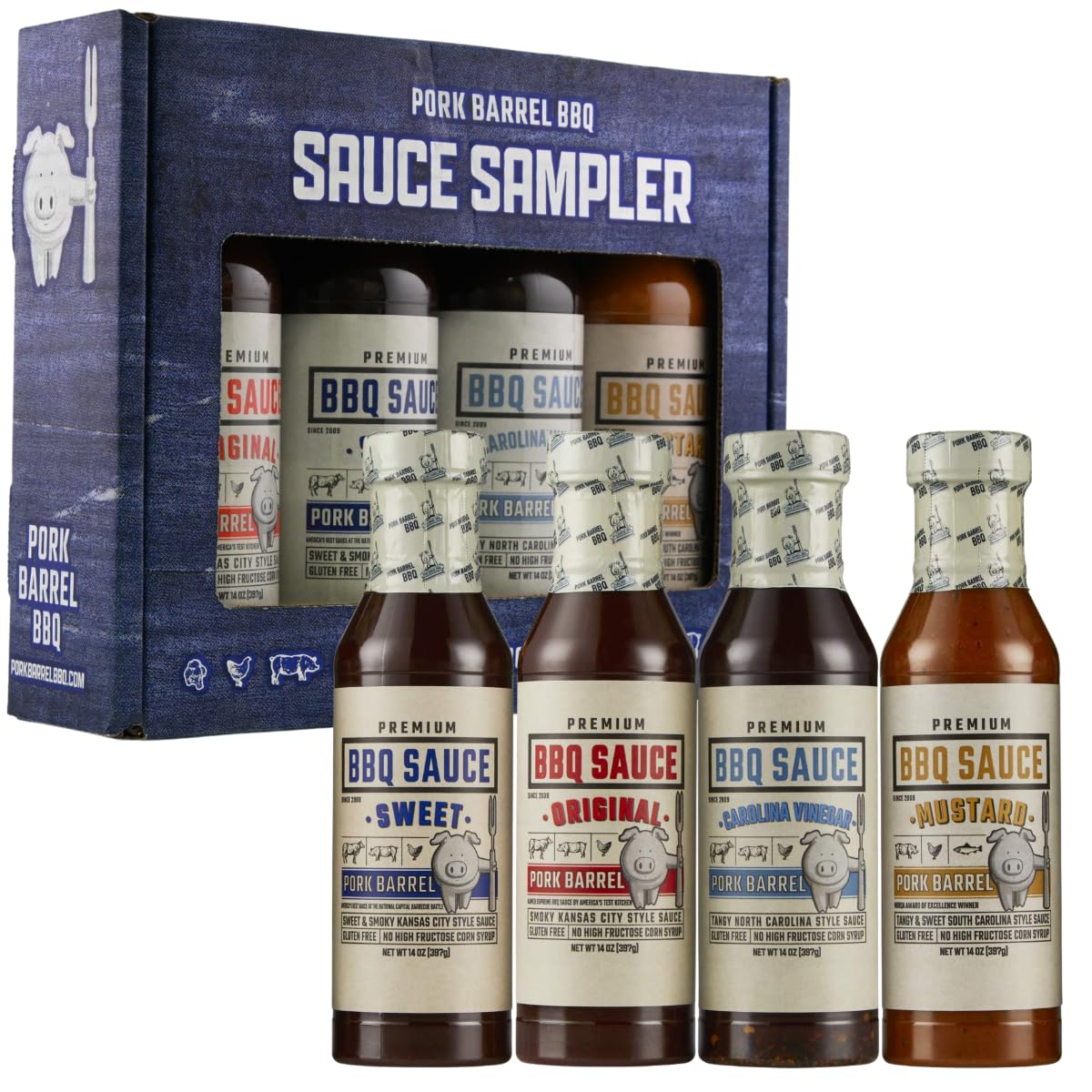 Gifts for Men Set – BBQ Sauce Gift Set | The Ultimate Grilling Gift | Great on Chicken Wings, Pork, and Steak | Birthday Gifts, Gifts for Him