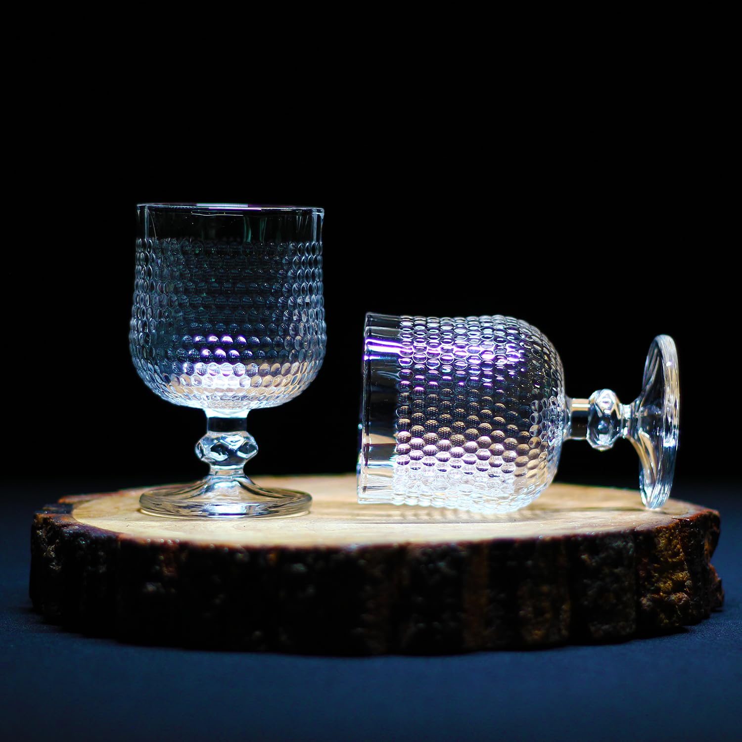 Melbify Crystalite Brandy Snifter Glasses | Set of 4 | 180 ml | Cognac, Brandy Balloon, Tulip Glasses | Large, Elegant, Old Fashioned Crystal Barware 3
