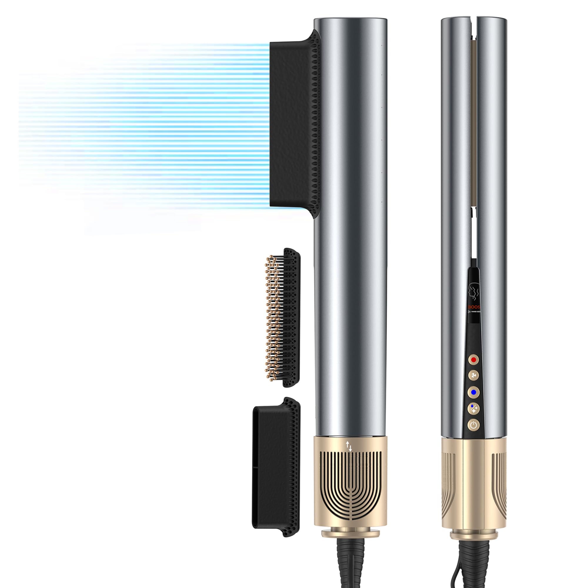 OKWRAP Air Straightener 2 en 1 Seche Cheveux Lisseur Ionique 1600W
