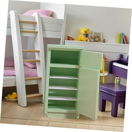 Miniatura 4 de Uonlytech Mini refrigerador a escala de 2 piezas para juegos de simulación, electrodomésticos de cocina creativos para decoración de casa de muñecas