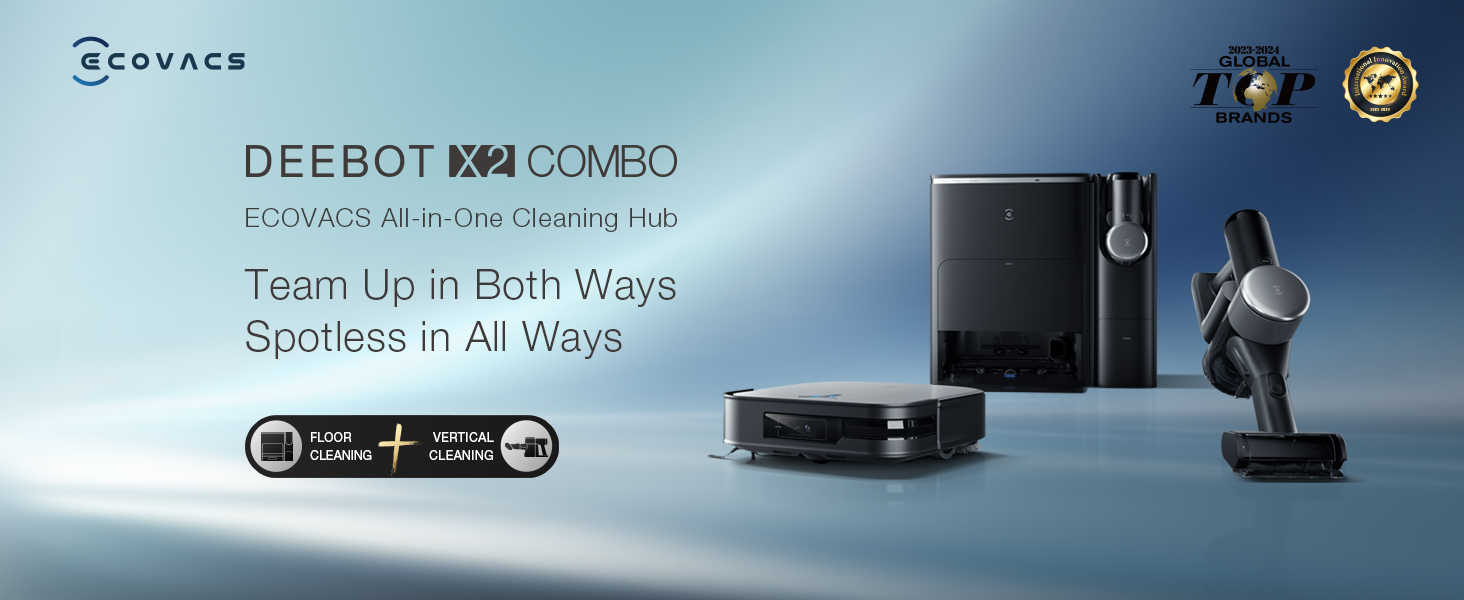 Amazon.com - ECOVACS DEEBOT X2 Combo Robot Vacuum and Mop, 8700Pa