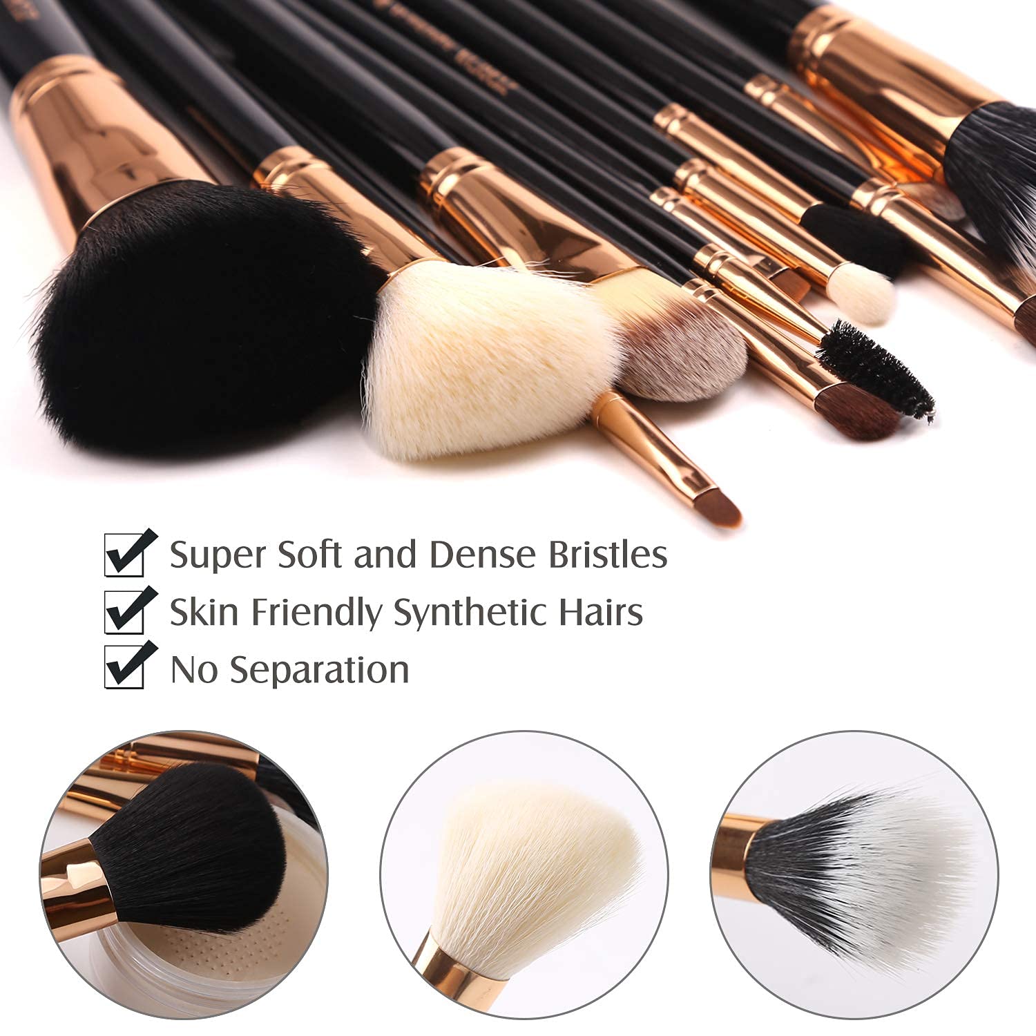 Amazon.com: Z'OREYA Premium Travel makeup brush set 12 pieces