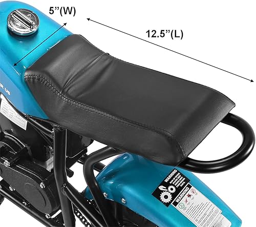 Miniatura 6 de XtremepowerUS Mini Dirt Bike 40CC 4 tiempos a gasolina Mini bicicleta todoterreno para motocicleta, hoyo, color menta