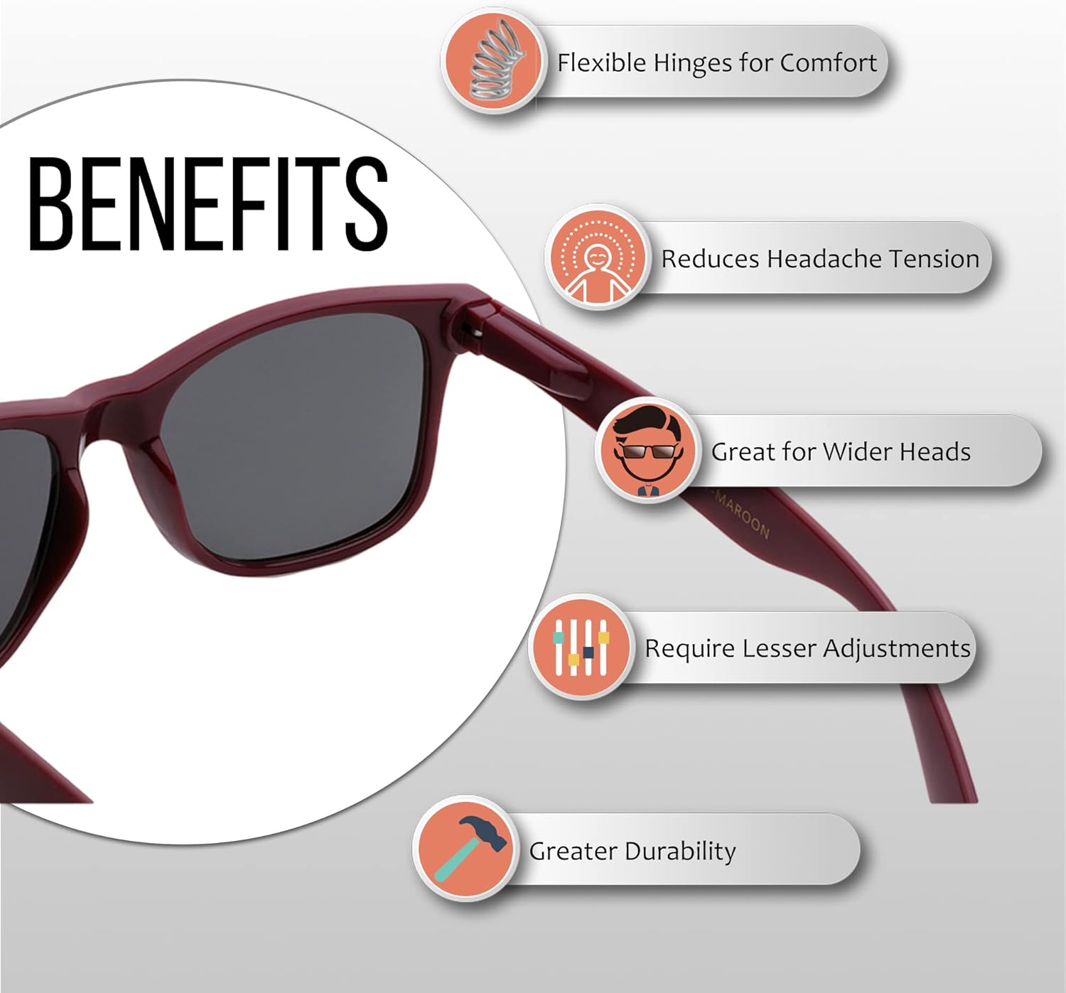 UV Protection Sunglasses Men & Women – Lightweight & Durable Unisex 80’s Retro Shades with Flexible Hinges, Bulk 10-Pack - Image 2