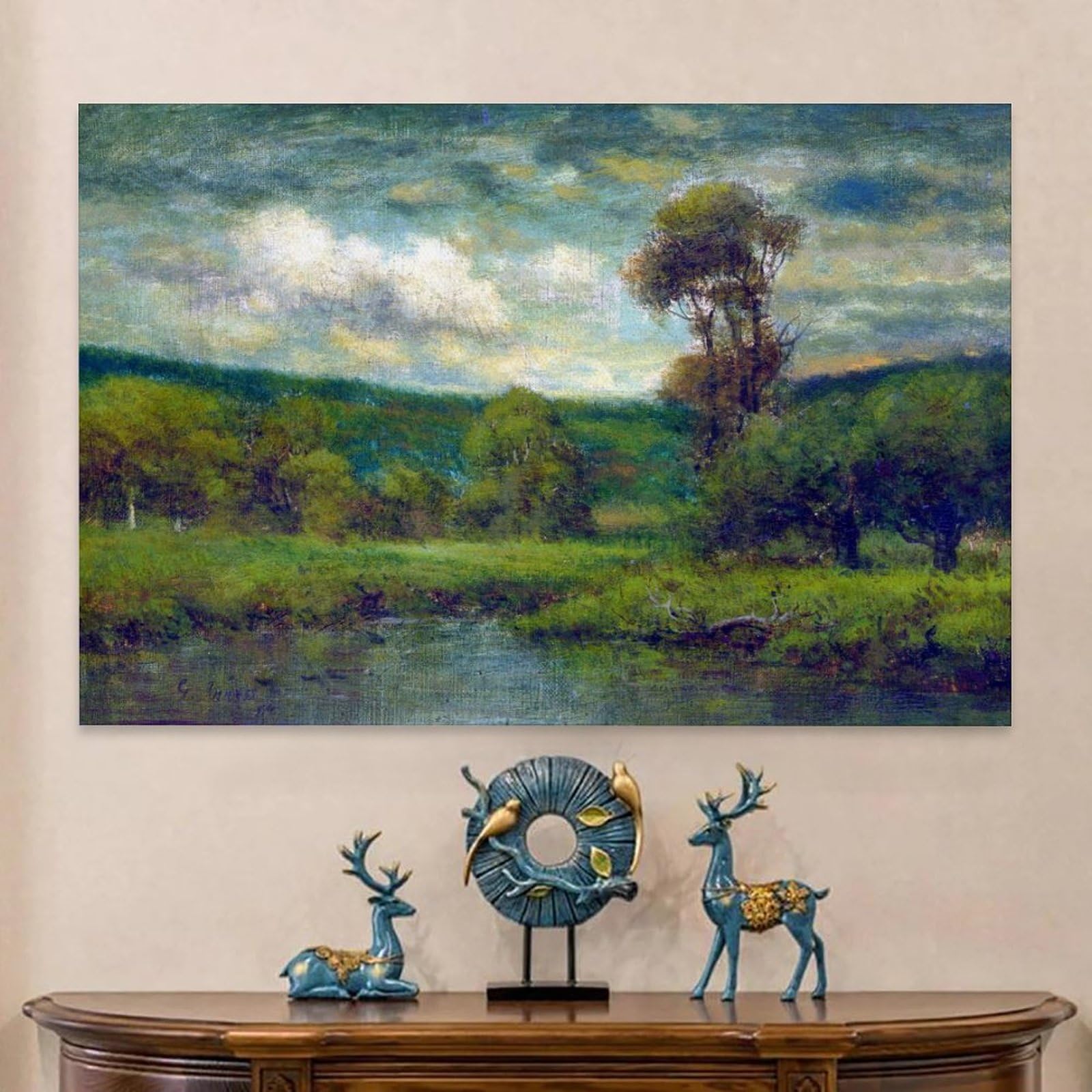 絵画/額縁風景 Amazon.co.jp: ジョージ・イネスの風景ポスター 1885 年頃にジョージ