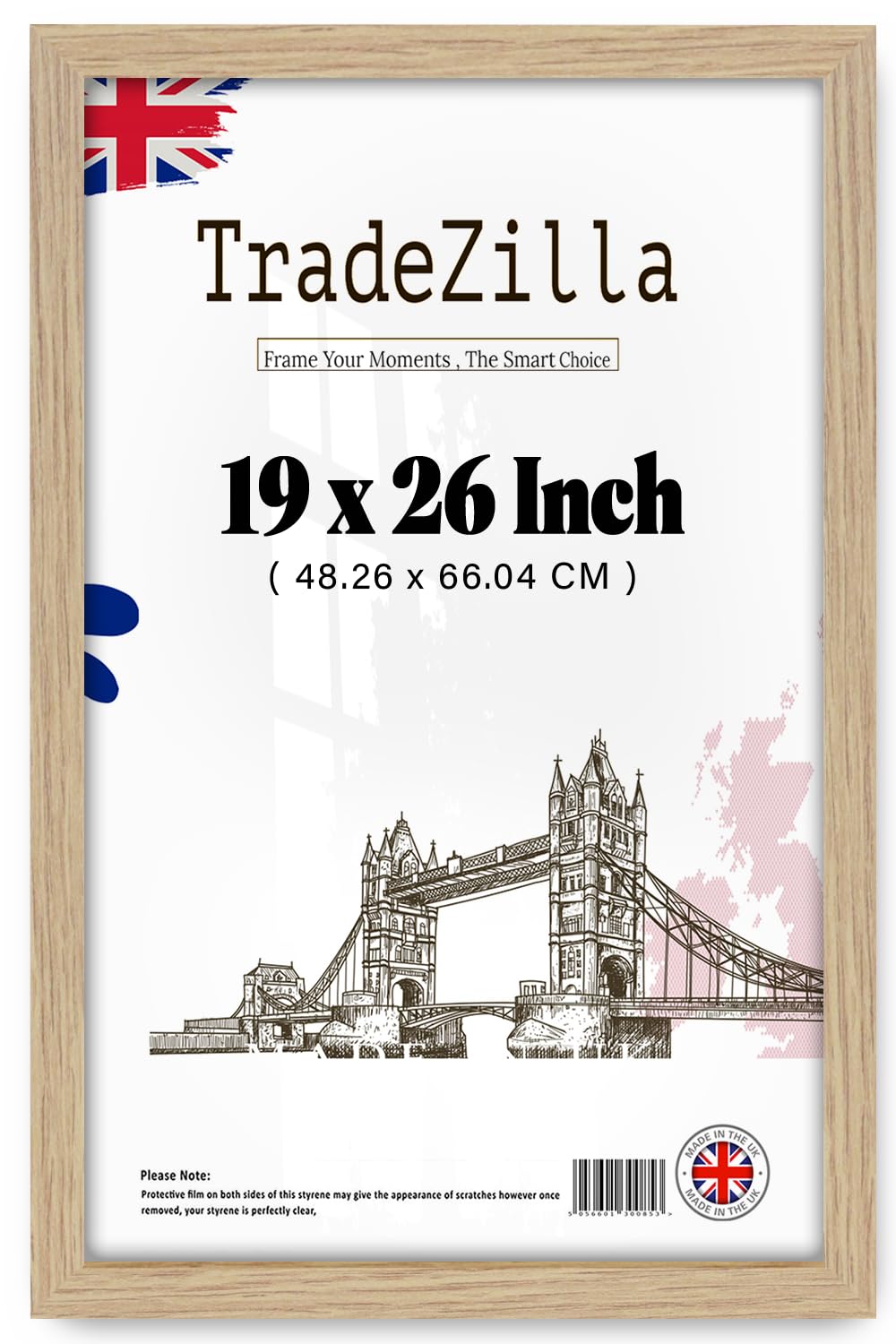 Tradezilla Oak | Medium 1' 7" X 2' 2" - 19 X 26 Eton Wood Poster Frames Ideal For Living Room, Wall Galleries (48.26 X 66.04 Cm) [ ]
