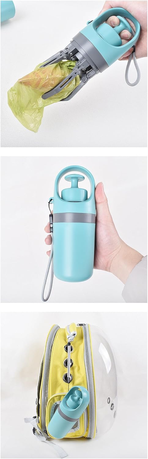 Portable Pet Poop Scooper, Dog Waste Bag Holder, Pet Waste Bag Dispenser, Outdoor Dog Poop Scooper, Pet Supplies (Blue+Orange)