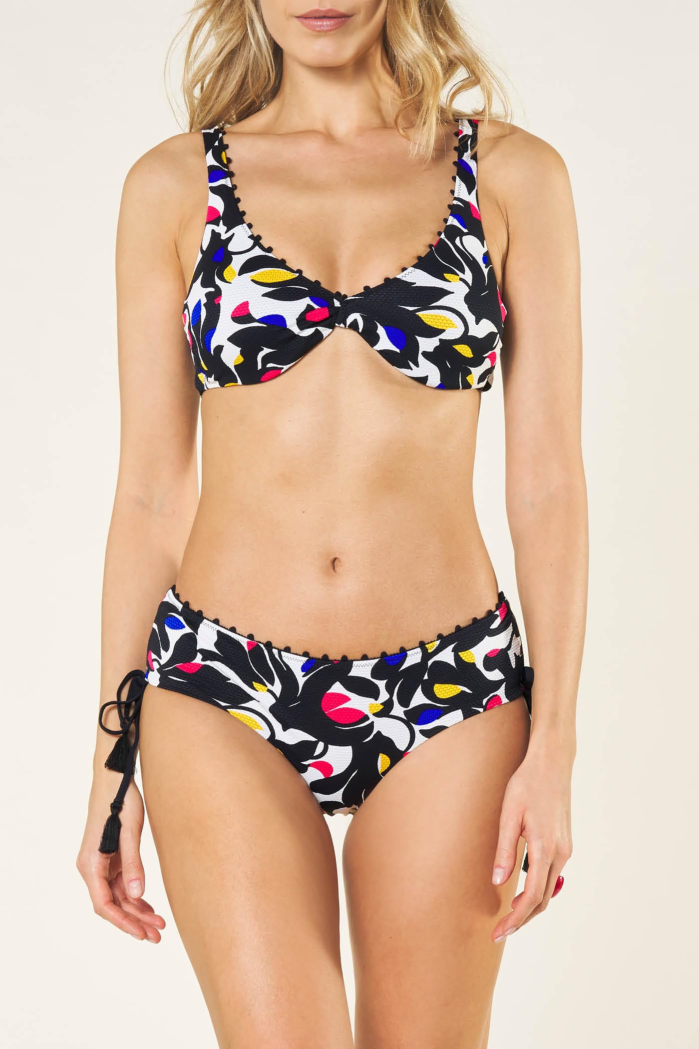 Goldenpoint Bikini Donna Costume Reggiseno Triangolo Fisso Sunset View