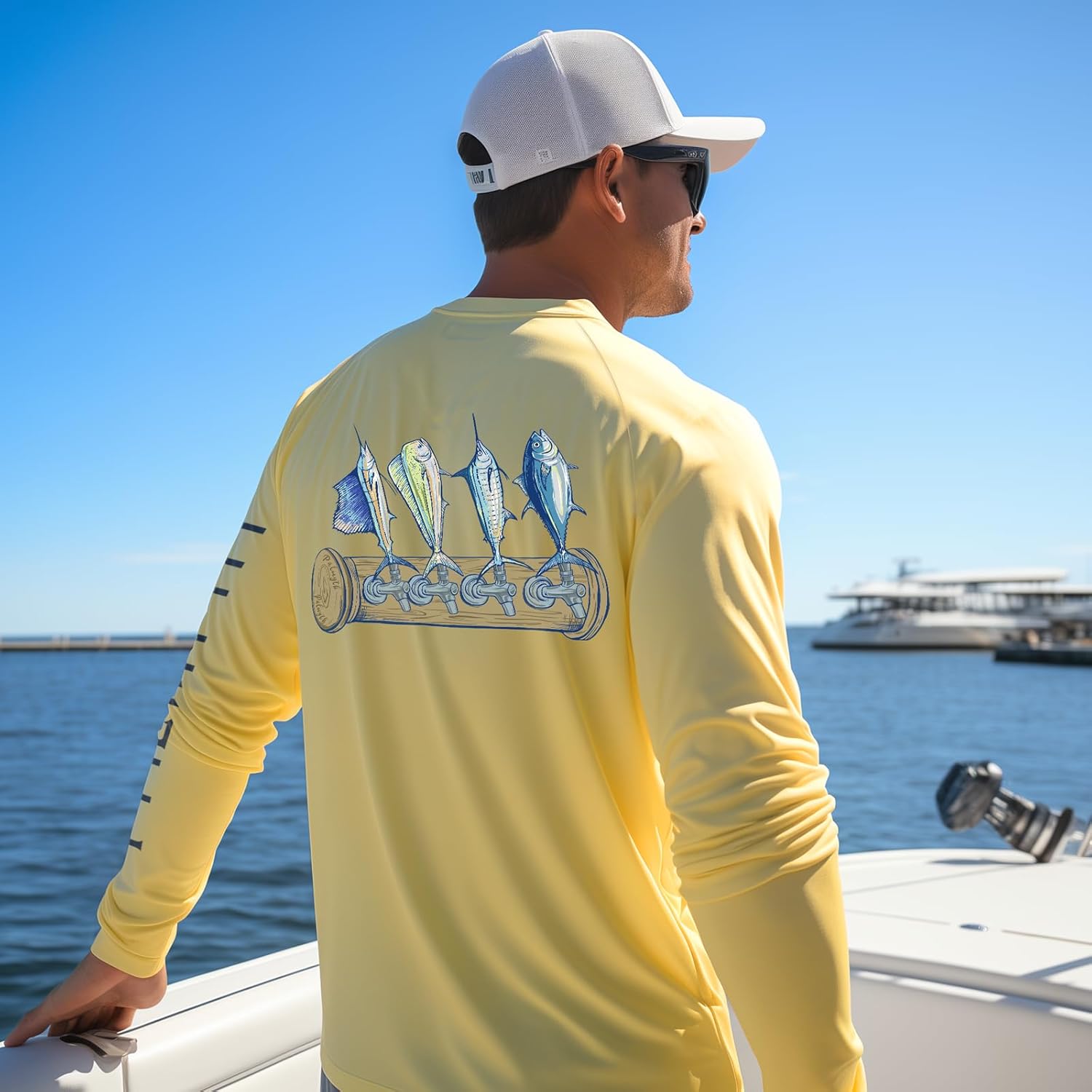 Palmyth Fishing Shirts for Men Long Sleeve UPF 50+ T Shirt Sun Protection Tee - Image 3