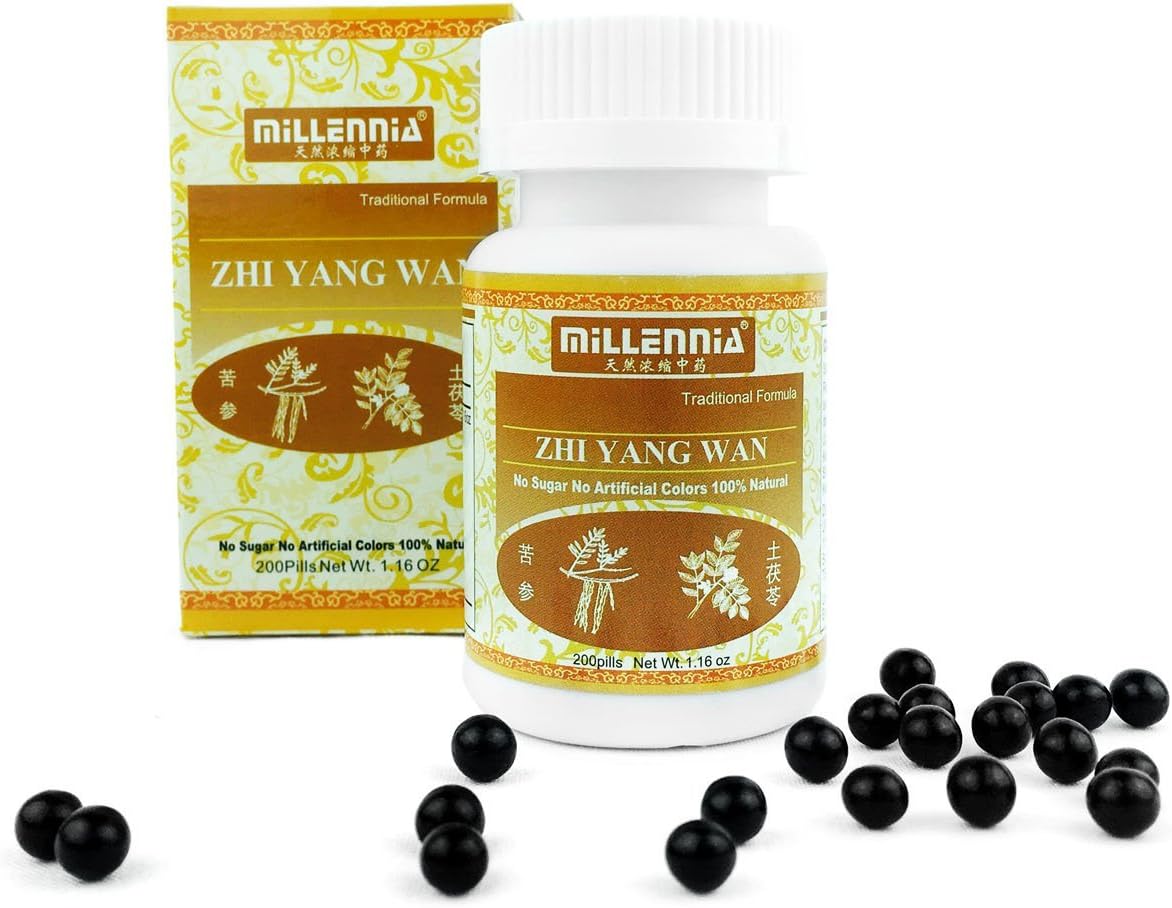 MILLENNIAHerbal Supplement Pills - Zhi Yang Wan - 12 Bottle Pack (200 Pills/Bottle)