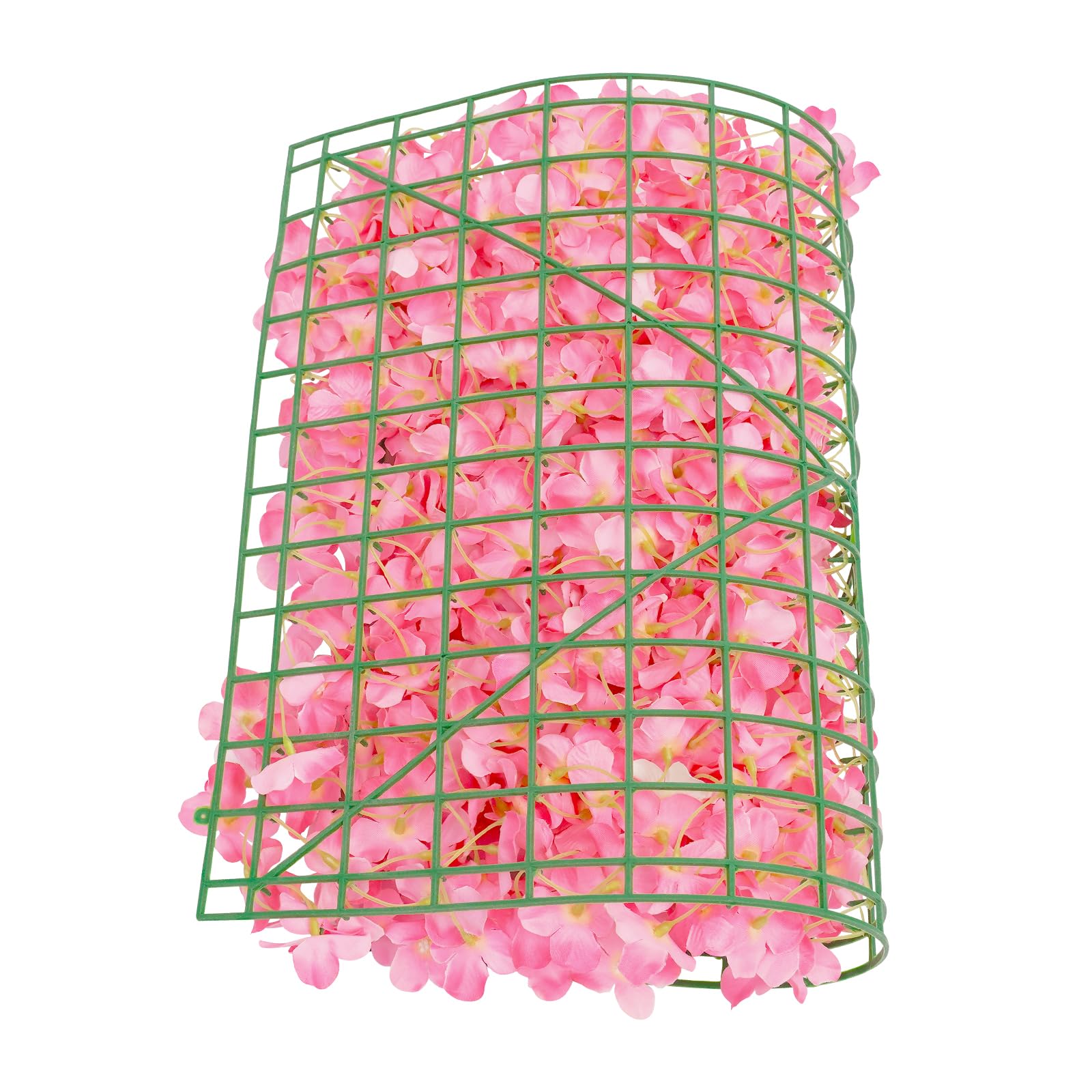 Kunstblumen Wandpaneele Blumenwand 60 * 40Cm, Seide Künstliche Blume Rosen Wand Paneel DIY Hintergrund für Hochzeit Party (20, Rosa)