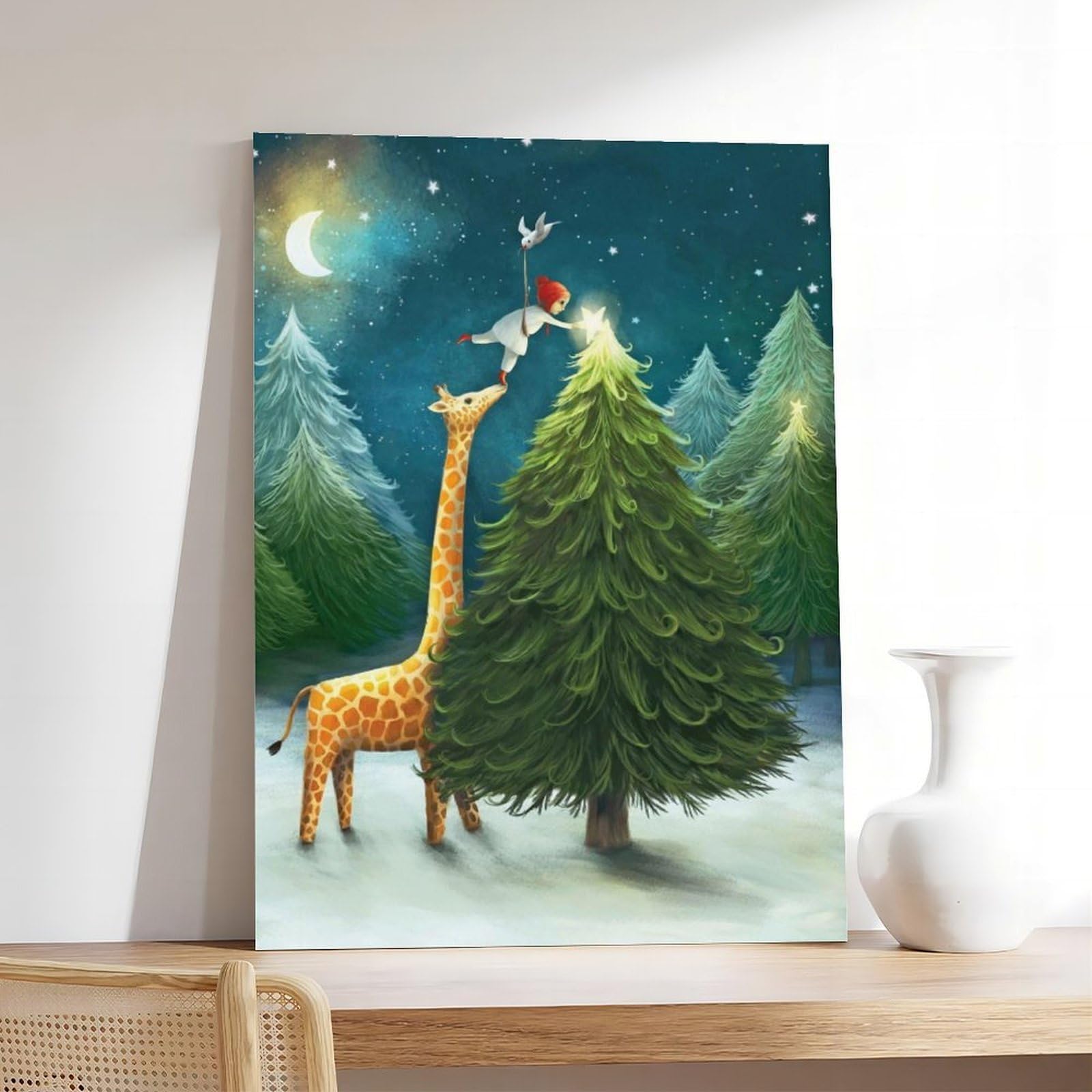 Poster a tema cartoni animati per la cameretta dei bambini (4), poster su tela, decorazione artistica da parete per soggiorno, camera da letto, 60 x 90 cm
