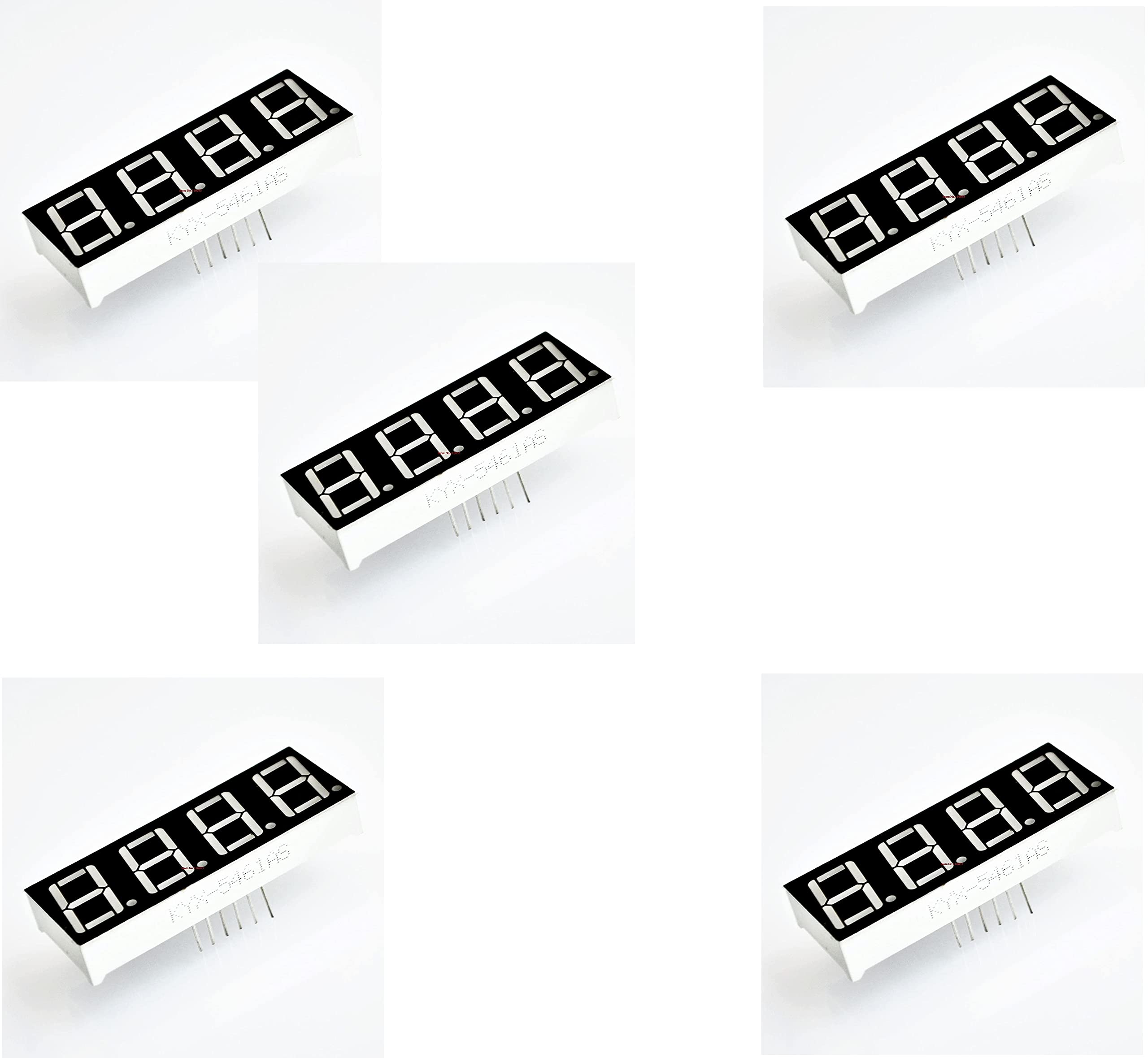 Electrobot 5Pcs 4-Bit 7-Segment 0.56" Red LED Digital Display Tube For DIY or Arduino (B082824VLD) Amazon Price History, Amazon Price Tracker