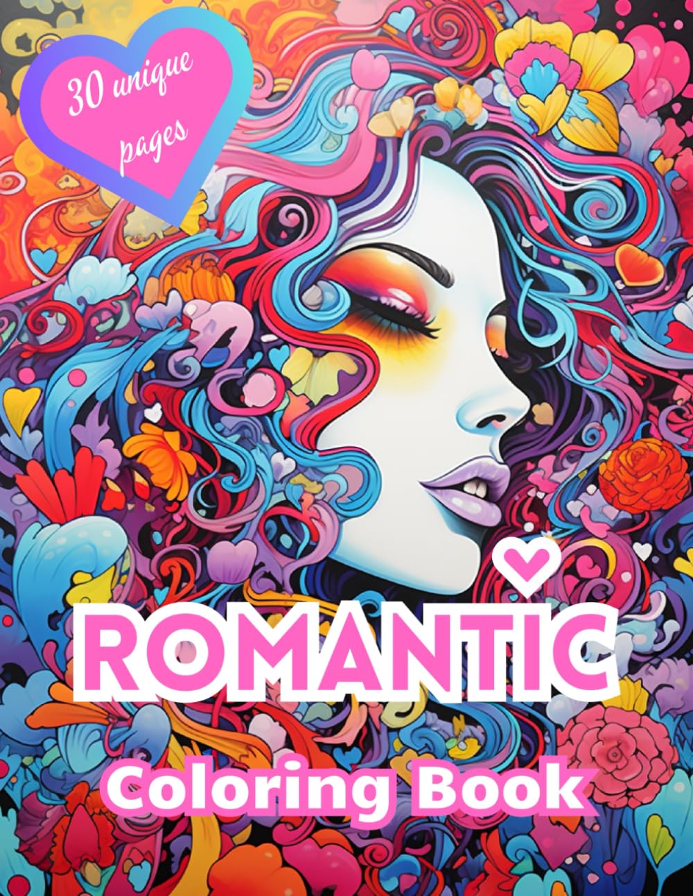 Romantic Coloring Book 30 lovely ROMANTIC scenes
