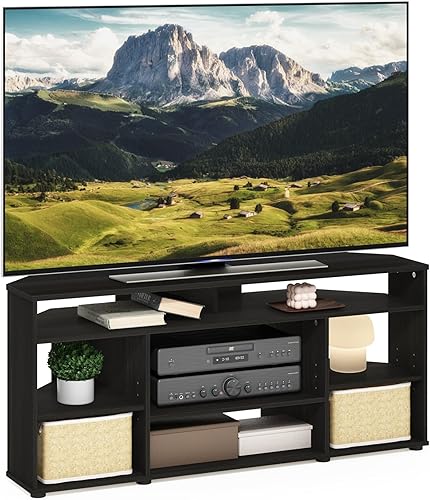 Miniatura 21 de Furinno Turn-N-Tube mesa pequeña para televisores con 4 niveles, de ensamble fácil., Madera, Blackwood Blackwood,Espresso,Americano,Nuez